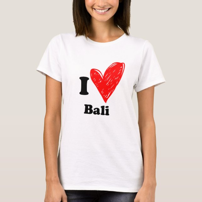 I Liebe Bali T - Shirt (Vorderseite)