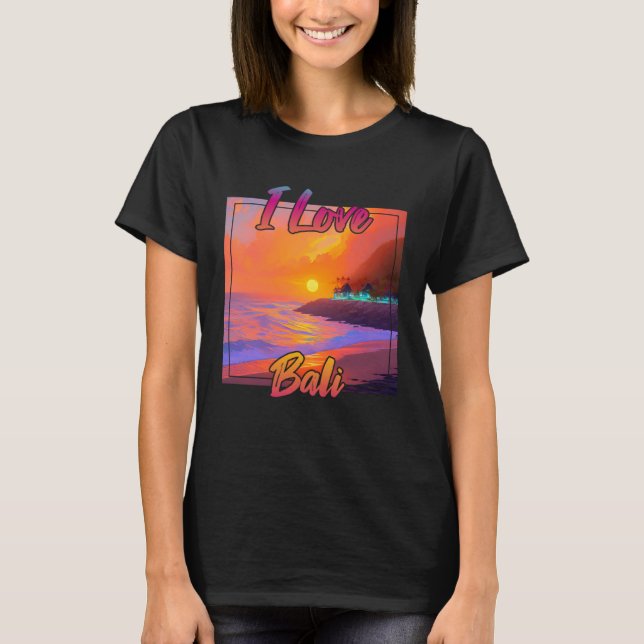I Liebe Bali T-Shirt (Vorderseite)