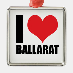 I Liebe Ballarat Ornament Aus Metall
