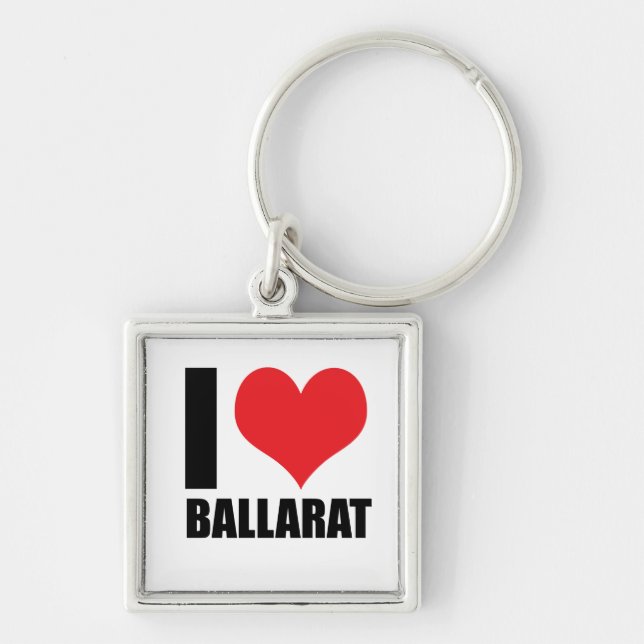 I Liebe Ballarat Schlüsselanhänger (Vorne)