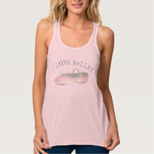 I Liebe Ballerina Pink Slipper Tanzlehrerin Tank Top