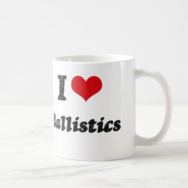 I Liebe BALLISTIK Tasse (Rechts)