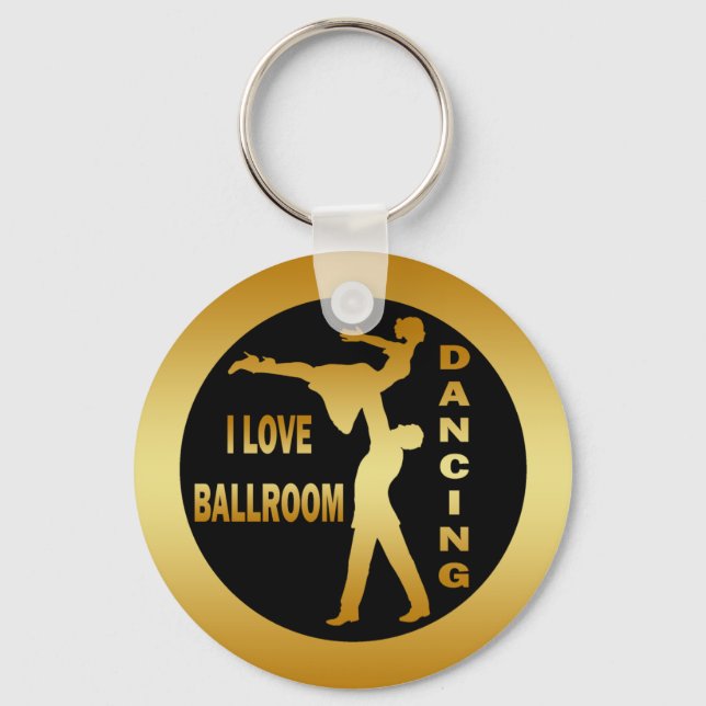 I LIEBE BALLROOM DANCING SCHLÜSSELANHÄNGER (Vorderseite)