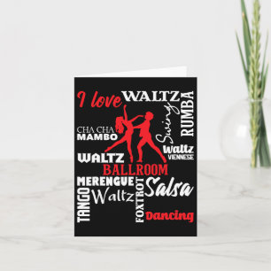 I Liebe Ballroom Dancing - Tanzlehrer Pair Ch Karte