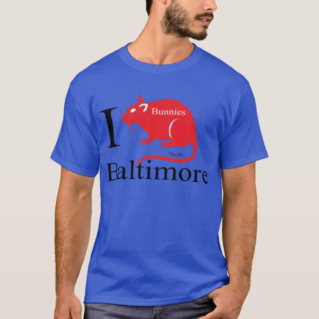 I Liebe Baltimore, Häschen T-Shirt (Vorderseite)
