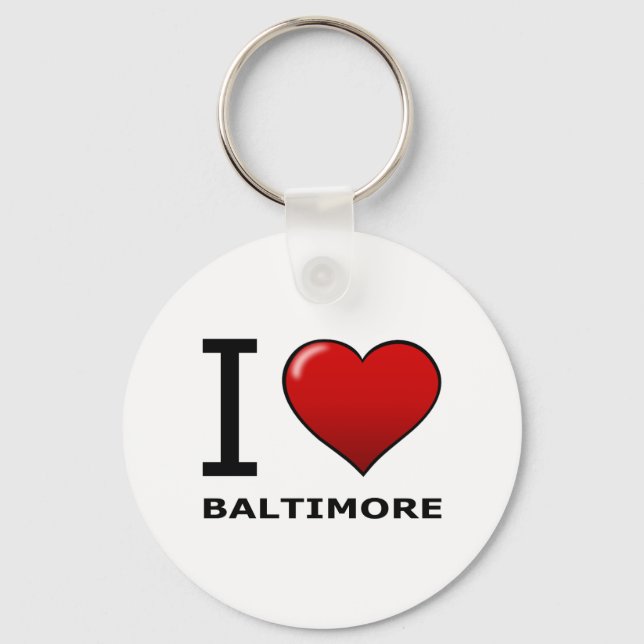 I LIEBE BALTIMORE, MD - MARYLAND SCHLÜSSELANHÄNGER (Vorderseite)