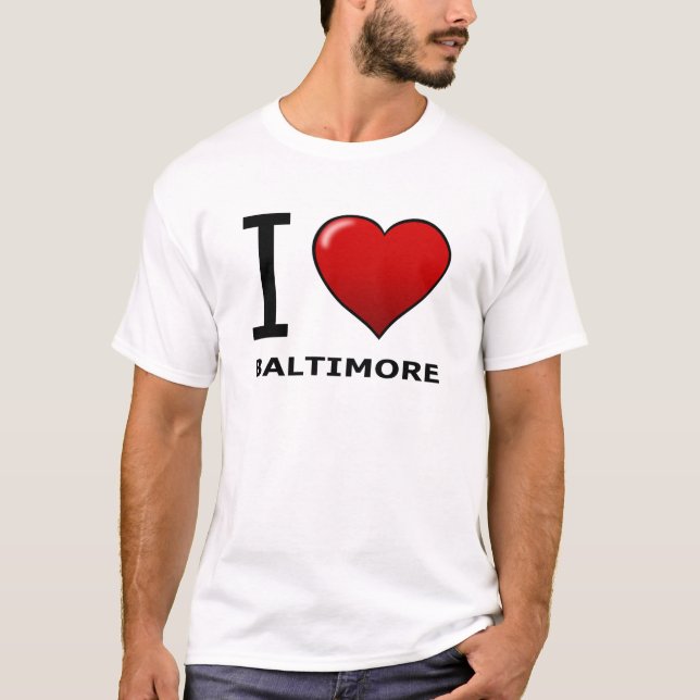 I LIEBE BALTIMORE, MD - MARYLAND T-Shirt (Vorderseite)