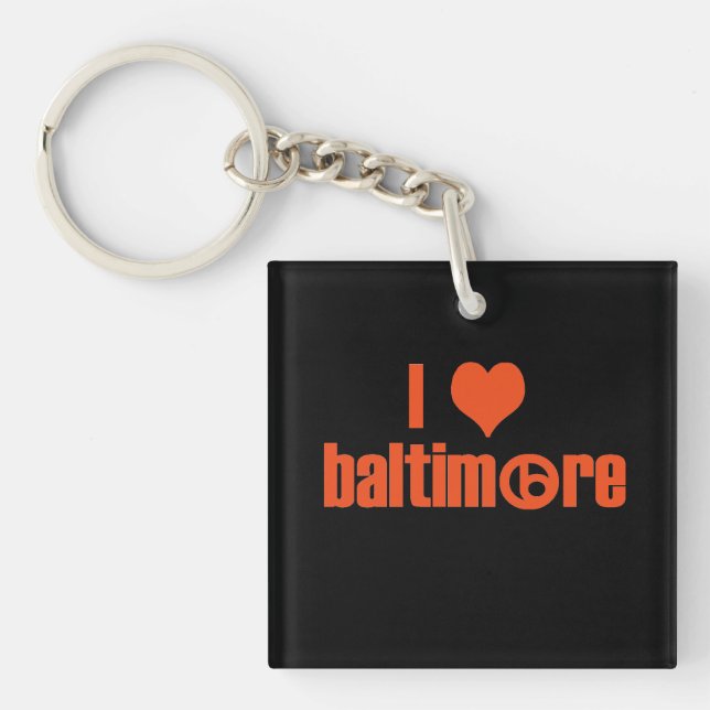 I Liebe Baltimore Schlüsselanhänger (Vorderseite)