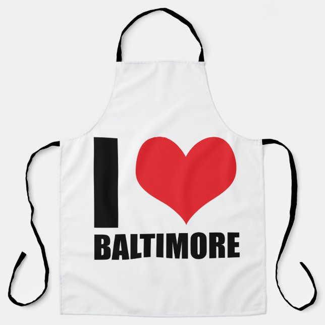 I Liebe Baltimore Schürze (Vorderseite)