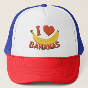 I Liebe Bananen Truckerkappe