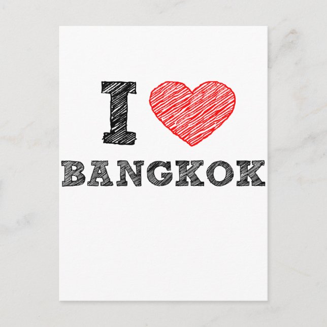 I Liebe Bangkok Postkarte (Vorderseite)
