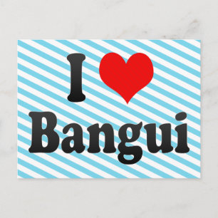 I Liebe Bangui, Zentralafrikanische Republik Postkarte