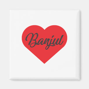 I Liebe Banjul - Gambia Magnet