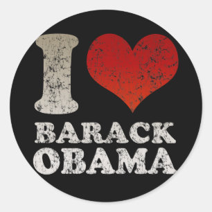 I Liebe Barack Obama Aufkleber