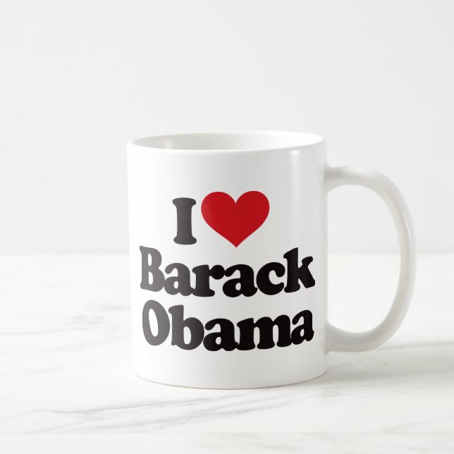 I Liebe Barack Obama Kaffeetasse (Rechts)
