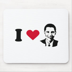I Liebe-Barack Obama T - Shirt Mousepad