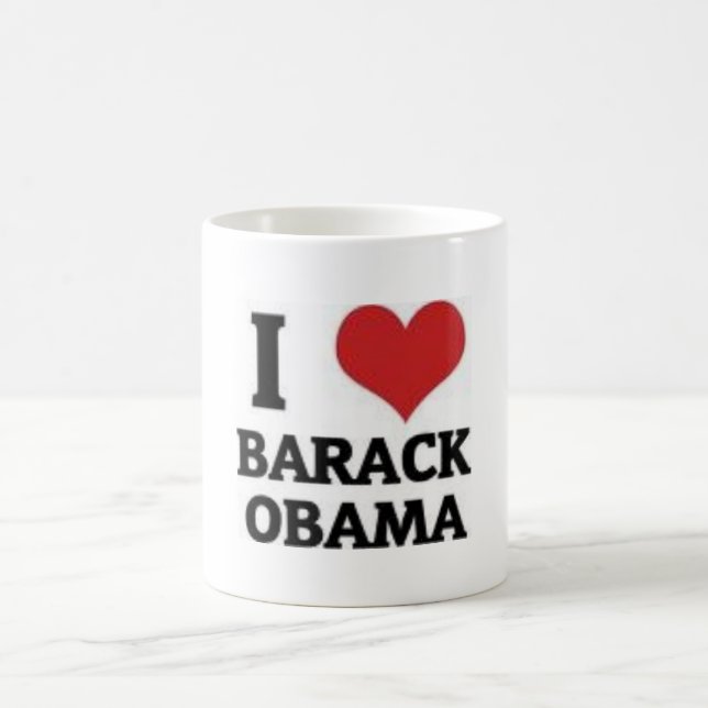 I Liebe Barack Obama Tasse (Mittel)
