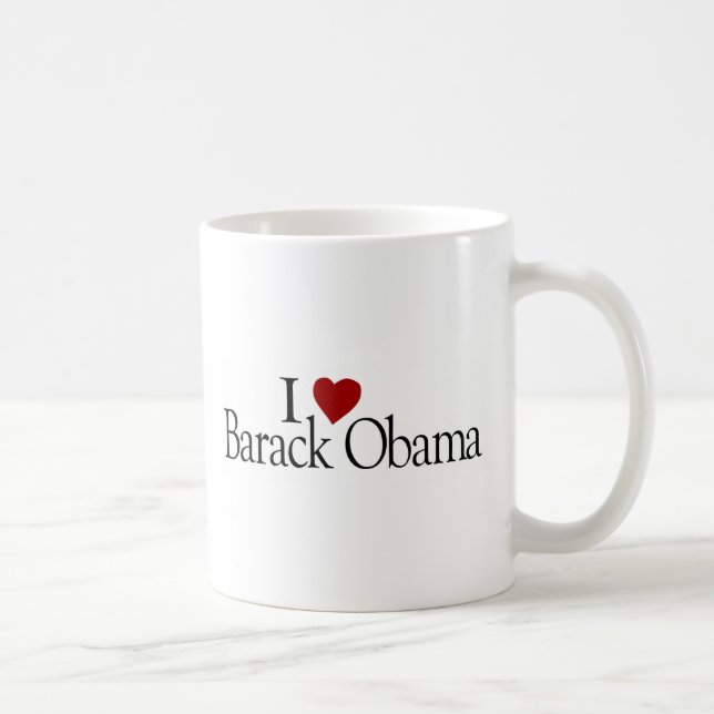 I Liebe Barack Obama Tasse (Rechts)