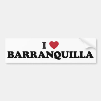 I Liebe Baranquilla Kolumbien Autoaufkleber