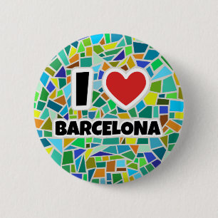 I Liebe Barcelona Button