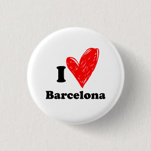 I Liebe Barcelona Button