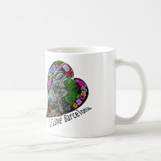 I Liebe Barcelona - Die Blume Stadt Tasse