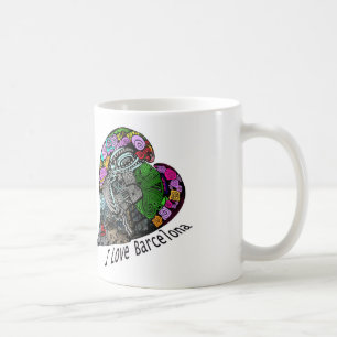 I Liebe Barcelona - die Blumen-Stadt Tasse