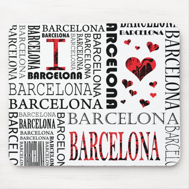 I Liebe Barcelona Mousepad (Vorne)