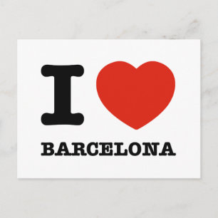 I Liebe Barcelona Postkarte