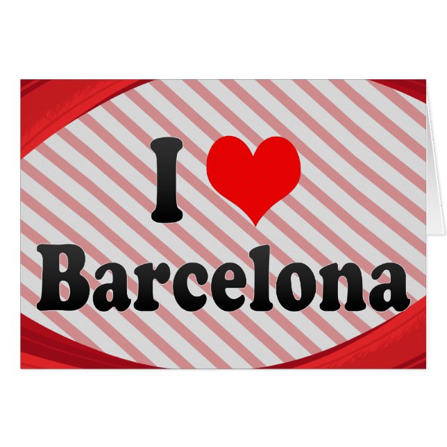 I Liebe Barcelona, Spanien (Vorderseite (Horizontal))