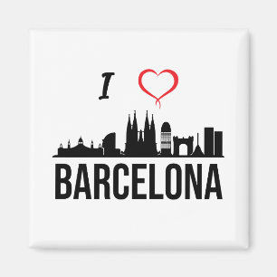 I Liebe Barcelona Spanien Magnet