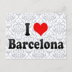 I Liebe Barcelona, Spanien Postkarte