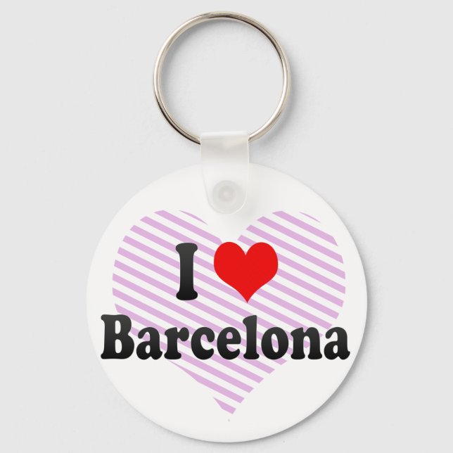 I Liebe Barcelona, Spanien Schlüsselanhänger (Vorderseite)