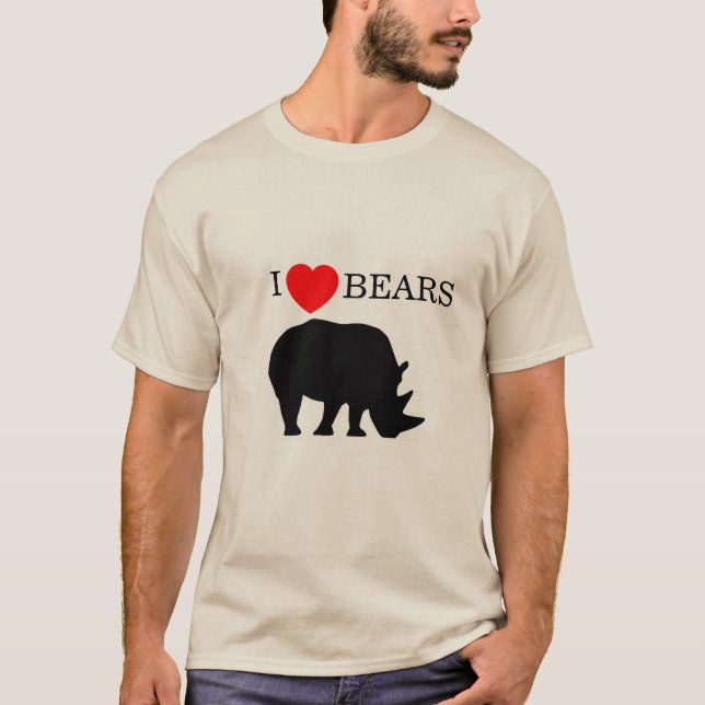 I Liebe-Bären T-Shirt (Vorderseite)