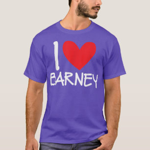 I Liebe Barney Name Herz Personalisiert Männer Typ T-Shirt