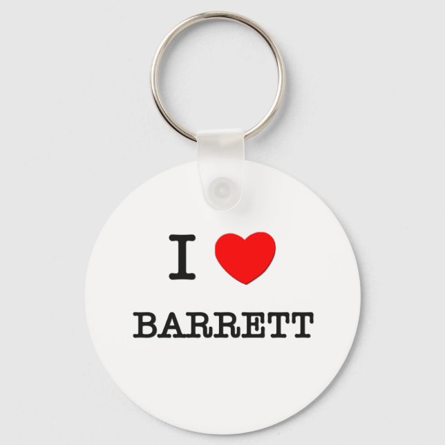 I Liebe Barrett Schlüsselanhänger (Vorderseite)