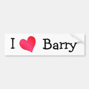 I Liebe Barry Autoaufkleber