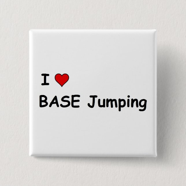 I Liebe BASE Jumping Button (Vorderseite)