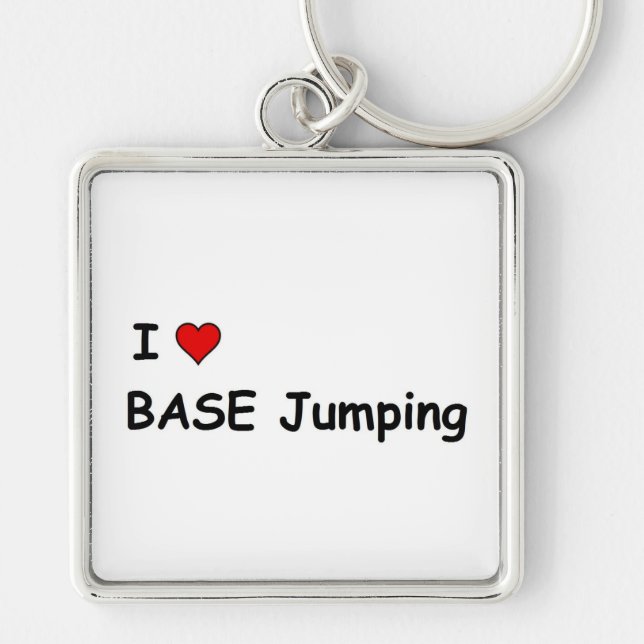 I Liebe BASE Jumping Schlüsselanhänger (Vorne)