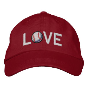 I Liebe Baseball Bestickte Kappe