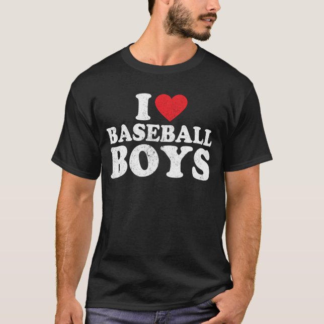 I Liebe Baseball Boys T-Shirt (Vorderseite)