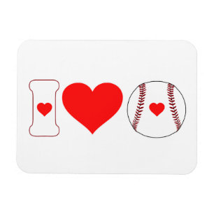 I Liebe Baseball Magnet