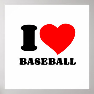 I LIEBE BASEBALL POSTER