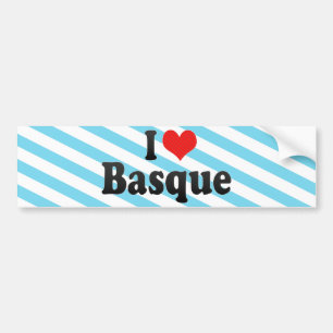 I Liebe-Baske Autoaufkleber