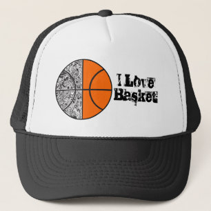 I Liebe Basket Hat Truckerkappe
