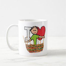 I Liebe Basket Weaving Kaffeetasse