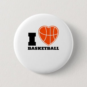 I Liebe Basketball Button