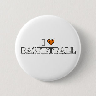 I Liebe Basketball Button