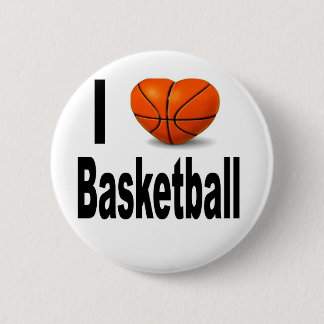 I Liebe-Basketball Button
