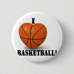 I Liebe Basketball Button